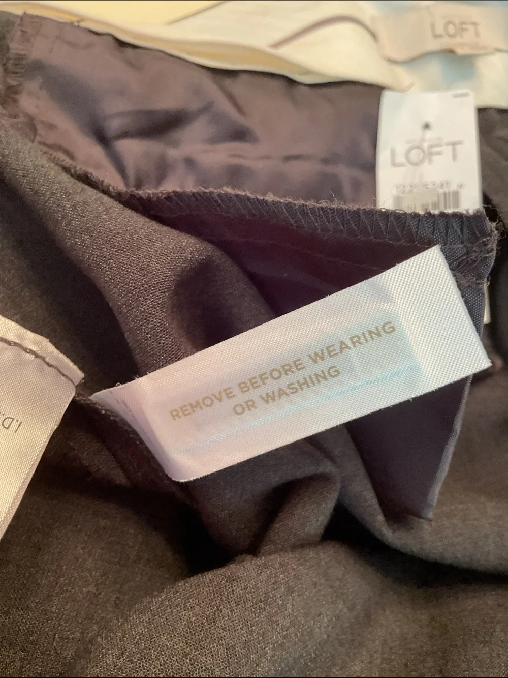 NWT LOFT Charcoal Straight-Leg Dress Pants